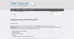 Desktop Screenshot of peerpressure.de