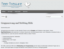 Tablet Screenshot of peerpressure.de